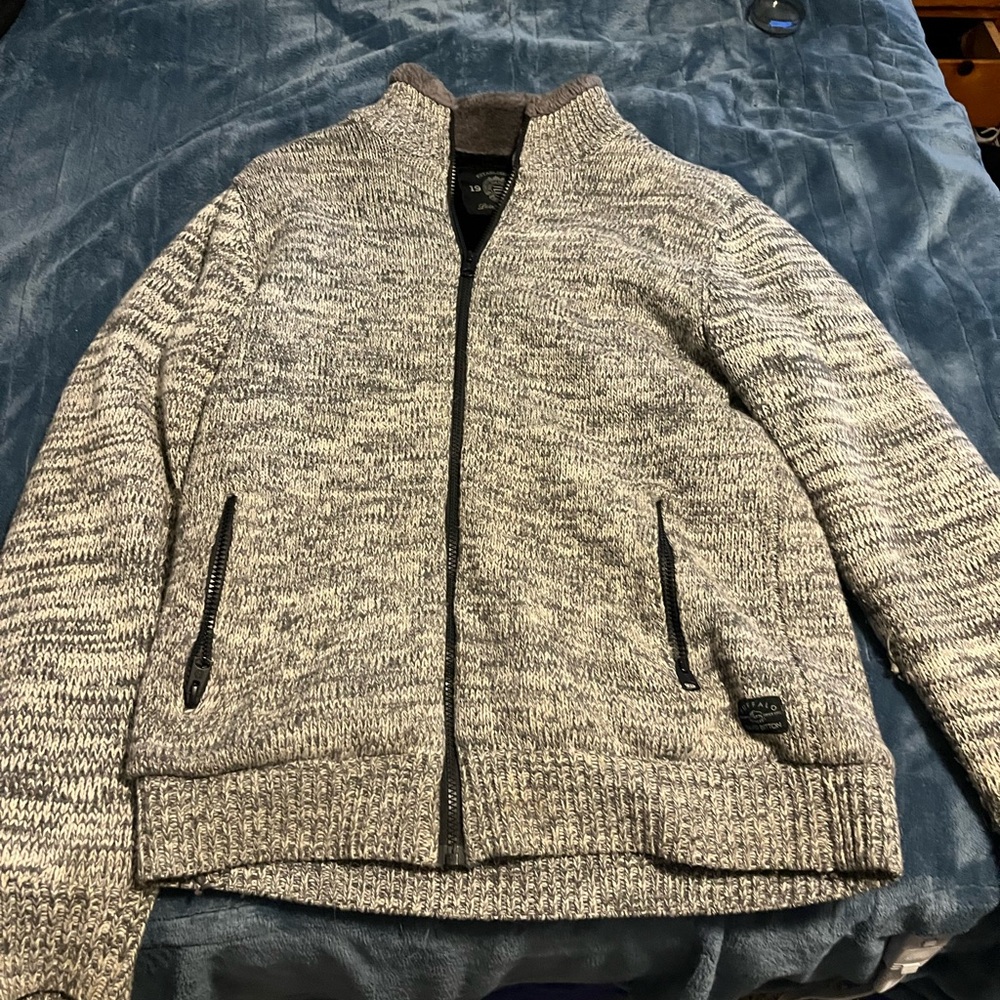 Grey heather zip up
